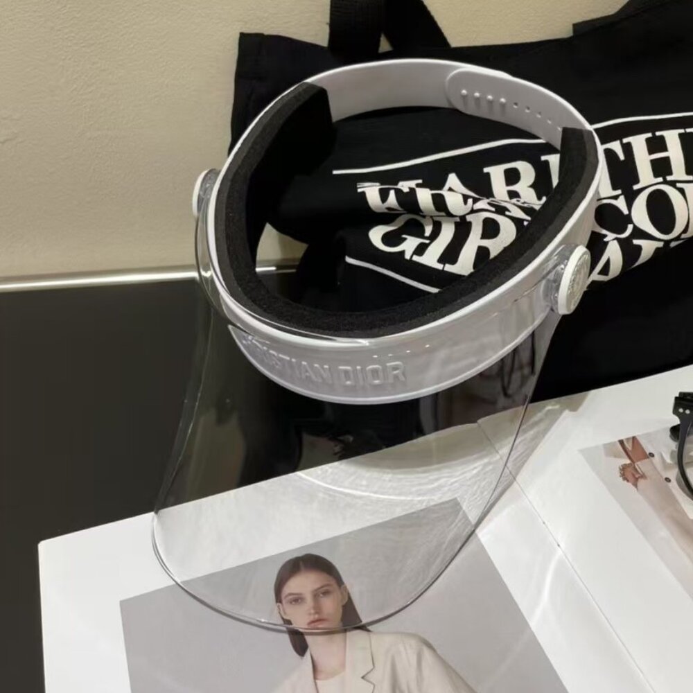 Dior Silver and White Visor - Picture 4 of 4